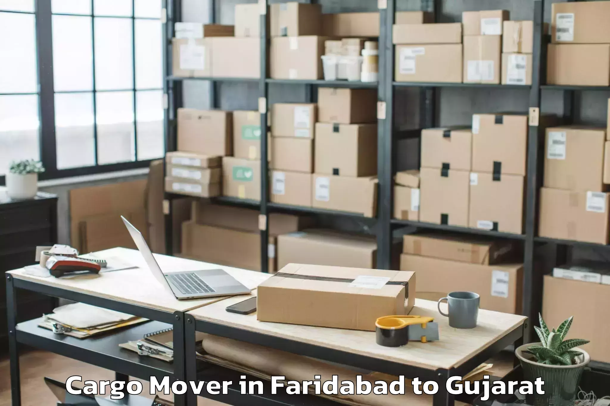 Efficient Faridabad to Lunawada Cargo Mover